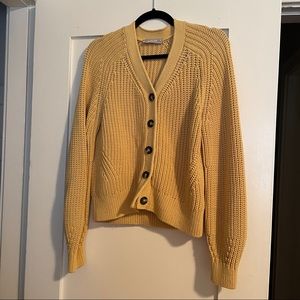 Everlane Butter Yellow Cardigan